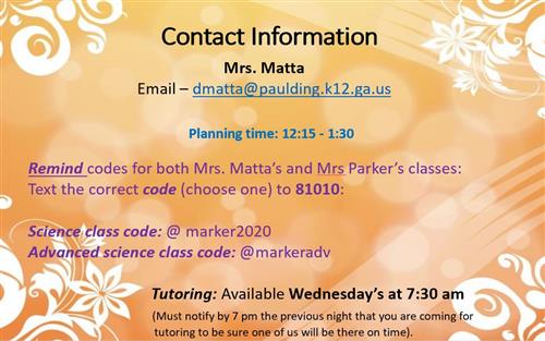 matta contact 